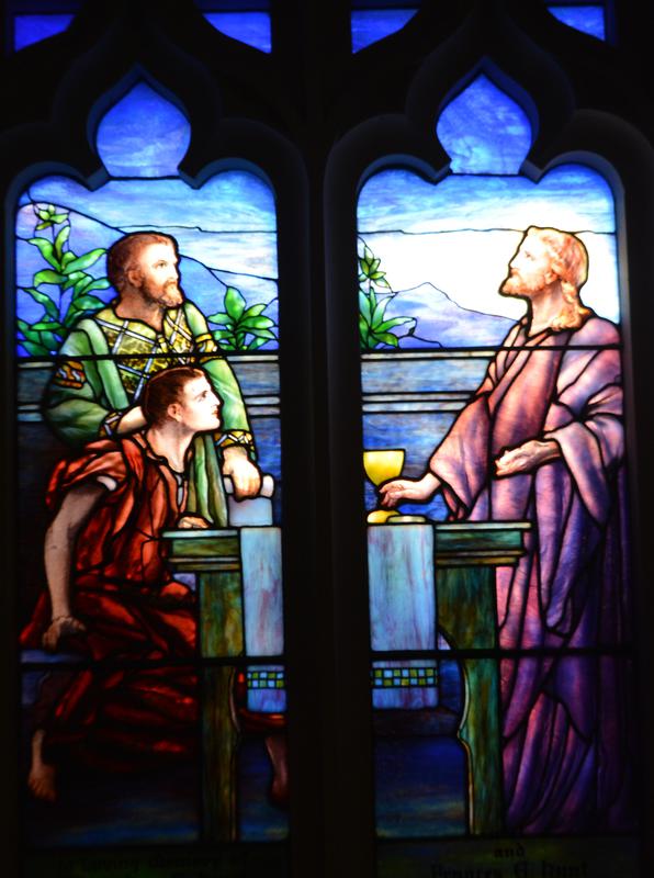 Hunt Memorial Window:  The Supper at Emmaus