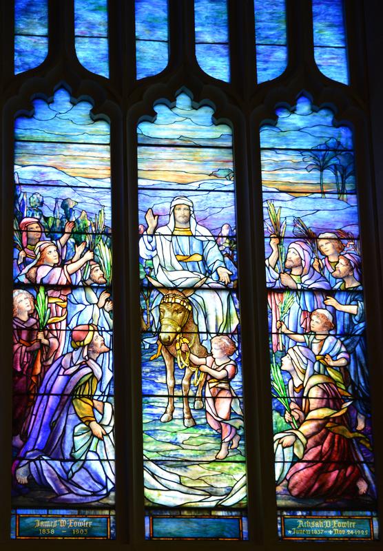 Fowler Memorial Window:  Triumphal Entry into Jerusalem