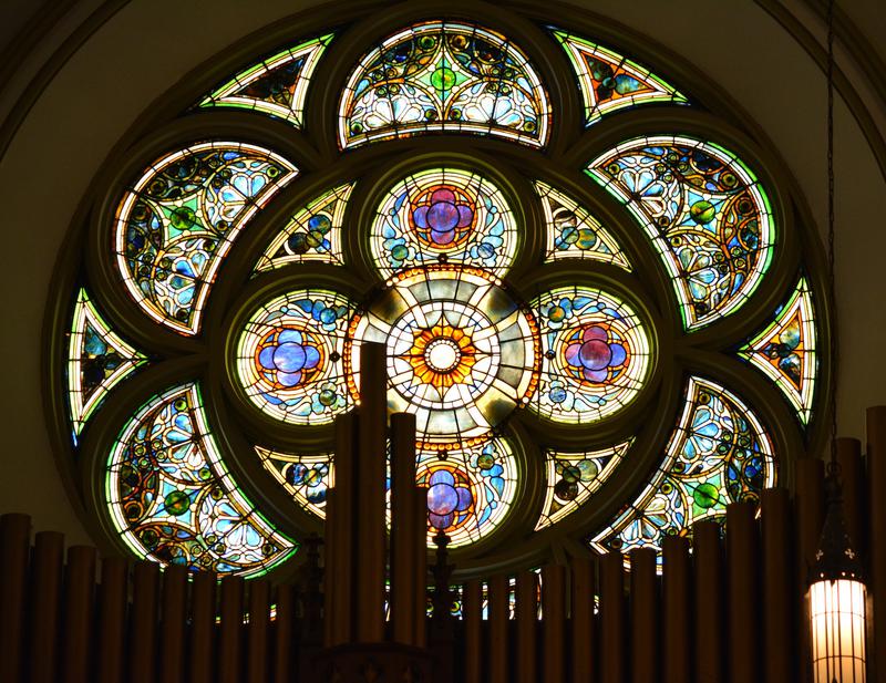 rose window, ornamental