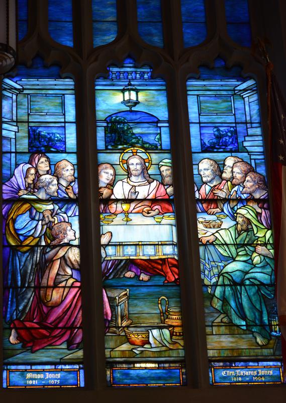 Jones Memorial Window:  The Lord's Supper