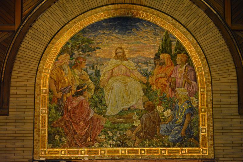Raymond Memorial Mosaic:  Sermon on the Mount