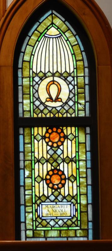 Nicoll Memorial Window:  ornamental