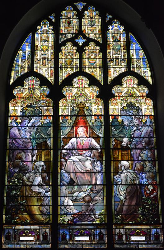 Sealy Memorial Window:  Suffer Little Children to Come Unto Me