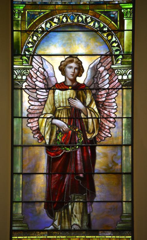 Stout Memorial Window:  Angel of Victory
