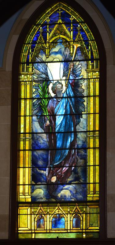 Andrews and Gwynne Memorial Window:  Angel of Resurrection