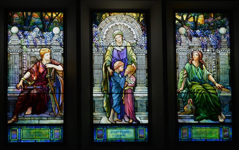 Doane Memorial Window:  Faith, Hope and Charity