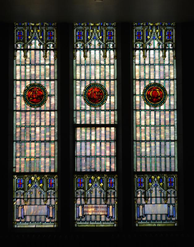 Bertsch Memorial Window:  ornamental window