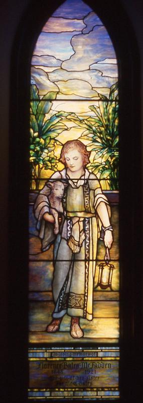 McFadden Memorial Window:  Holy Family, Shepherd