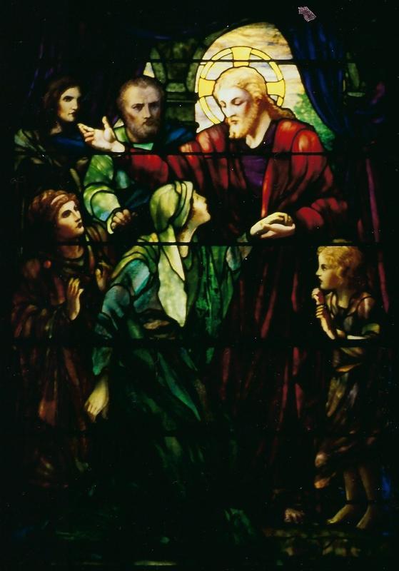 Trotter Memorial Window:  Christ Healing Peter's Wife's Mother