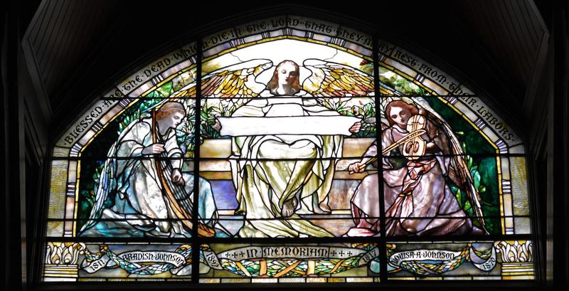 Johnson Memorial Window:  Choir of Angels