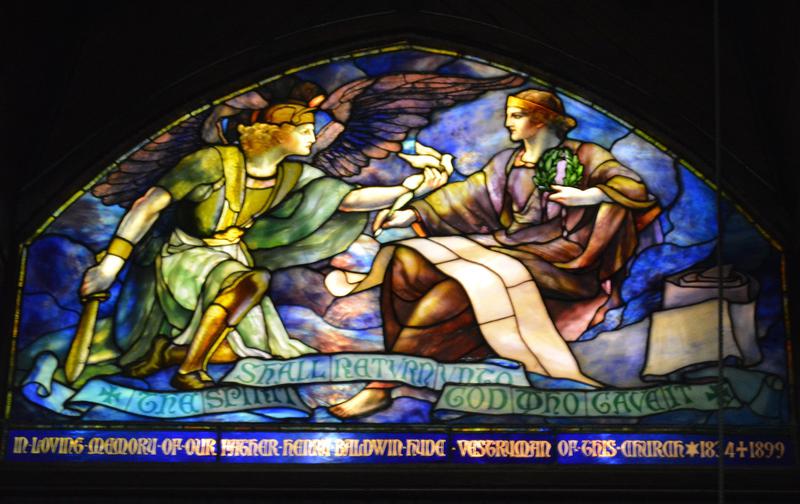 Hyde Memorial Window:  Recording Angel