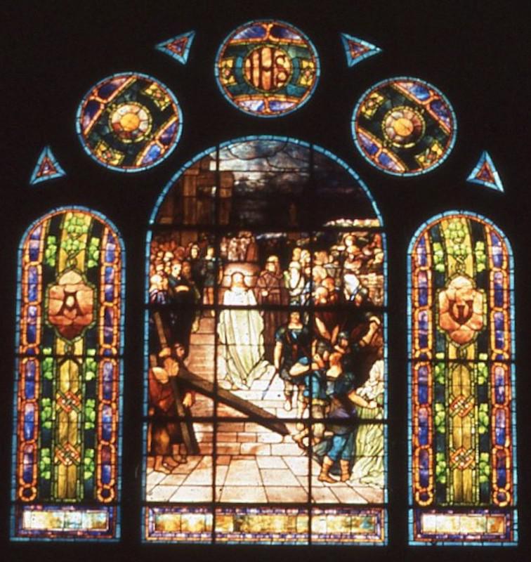 Davenport Memorial Window:  Christ Leaving the Praetorium