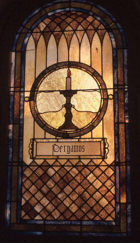Earle Memorial Window:  seven ornamental windows