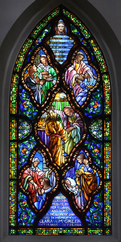 Greer Memorial Window:  medallion window