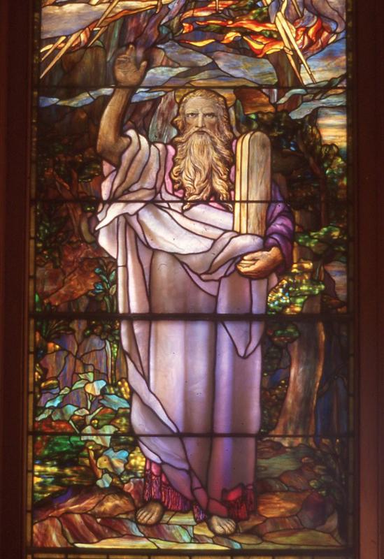Thayer Memorial Window:  Moses