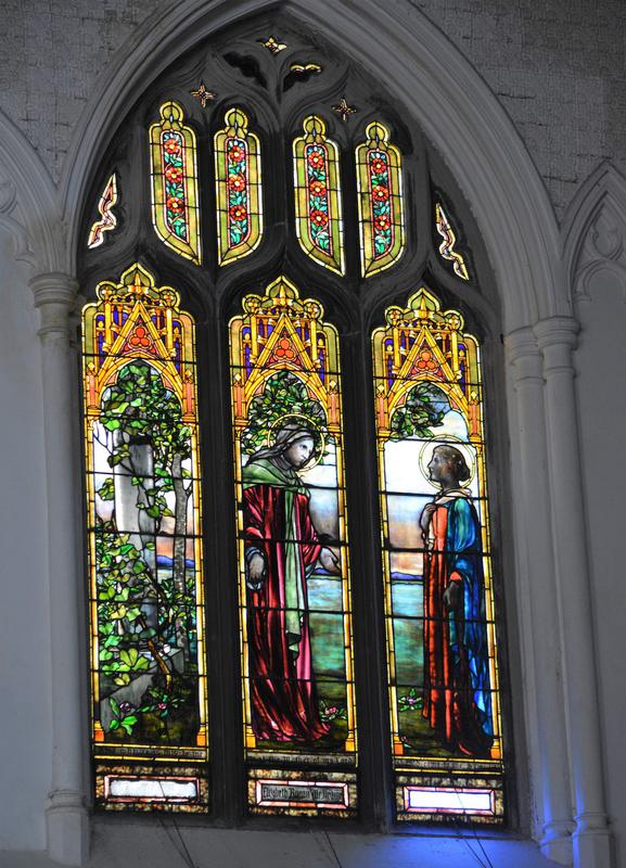 McIlvaine Memorial Window:  Meeting of Elizabeth and Mary