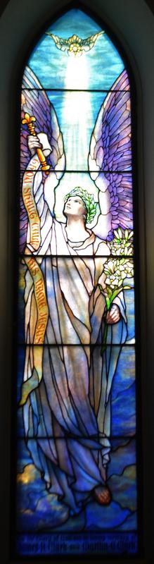 Clark Memorial Window:  Archangel Gabriel