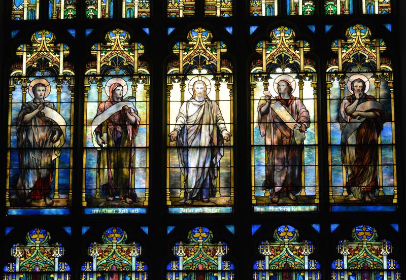 Reid Memorial Window:  Christ and the Four Evangelists