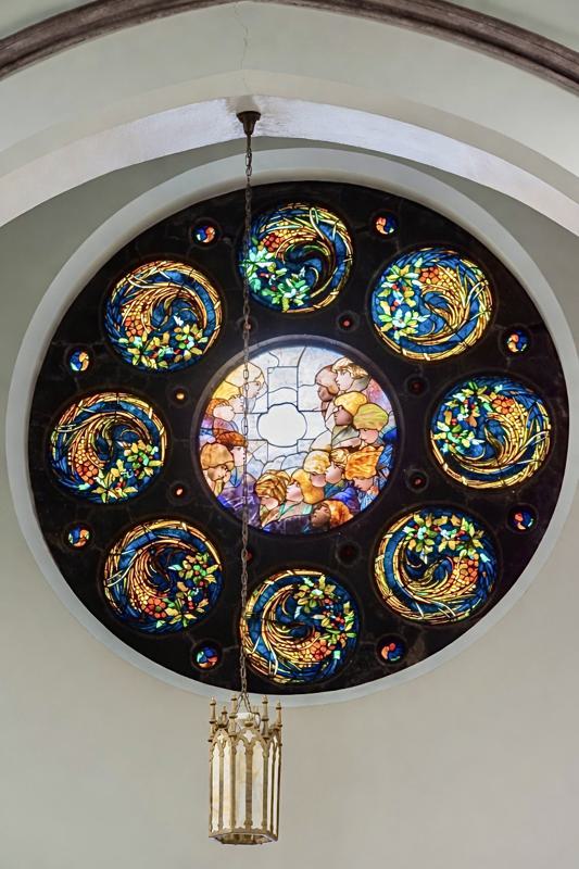 Godey Memorial Window:  rose window