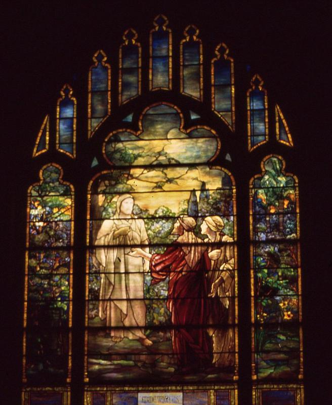 Memorial Window:  Christ on Road to Emmaus