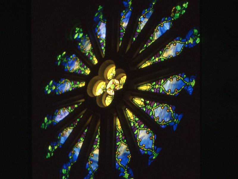 Wood Memorial Window:  rose window