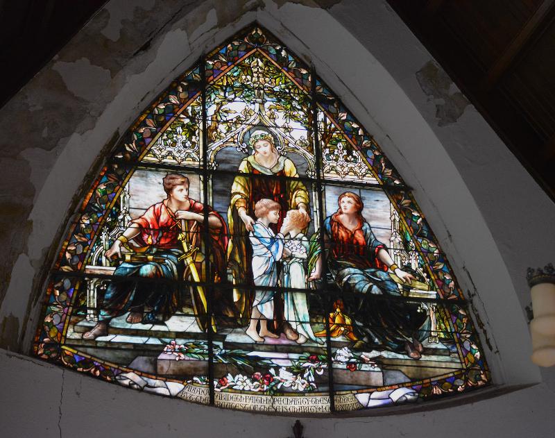 Gould Memorial Window:  Faith, Hope and Charity
