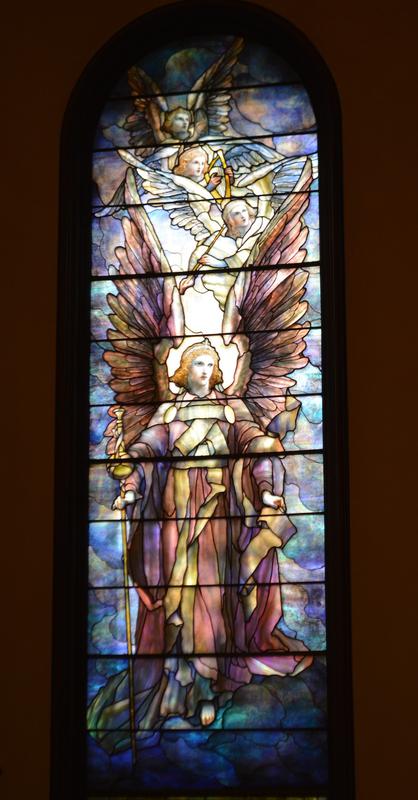 Stuve Memorial Window:  Angel with Cherubs