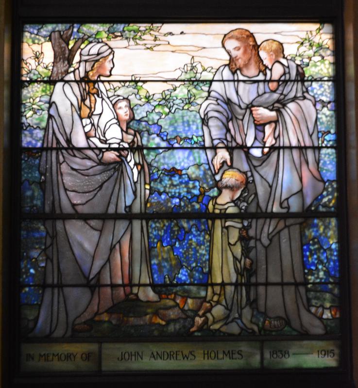 Holmes Memorial Window:  Suffer Little Children