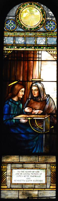 Harwood Memorial Window:  Education of the Virgin