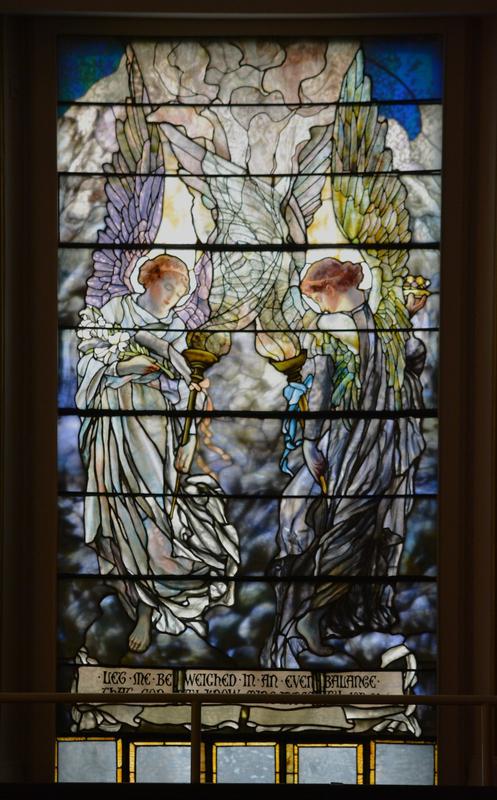 Davis Memorial Window:  The Angels of Goodness and Mercy