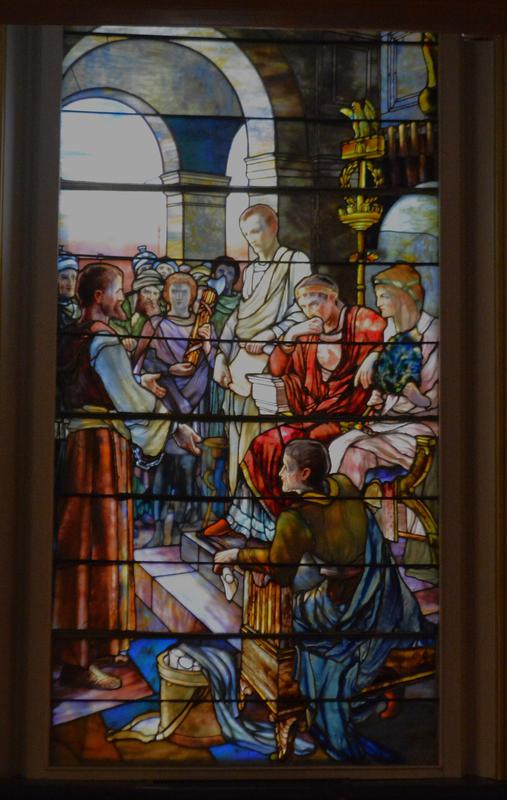 Davis Memorial Window:  Paul Before Agrippa