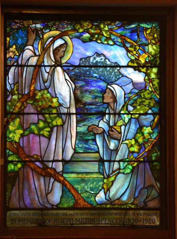 Spencer Memorial Window:  Christ Appearing to Mary on Easter Morn