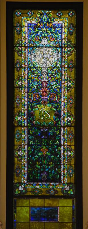 Wood Memorial Window:  ornamental