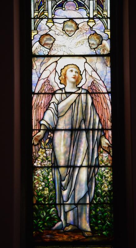 Markell Memorial Window:  angel