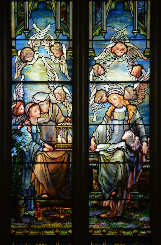 Harmon Memorial Window:  The Education of Mary