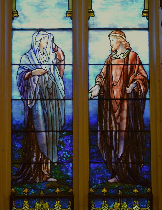 Wicks Memorial Window:  Blessed are The Pure of Heart
