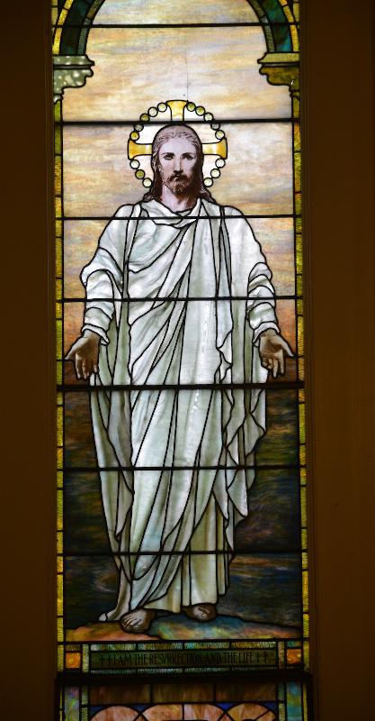 Spare Memorial Window:  Come Unto Me and Hope