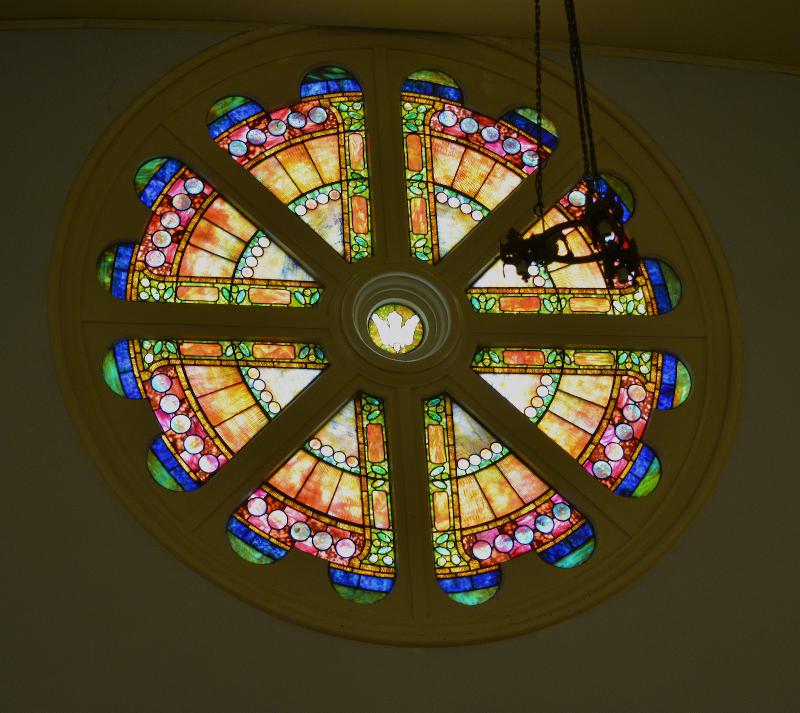 Spare Memorial Window:  ornamental rose window