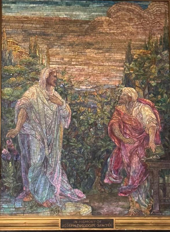 Sawyer Memorial Tablet:  Christ Calling Matthew