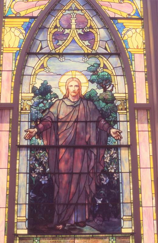 Linderman Memorial Window:  Figure of Christ