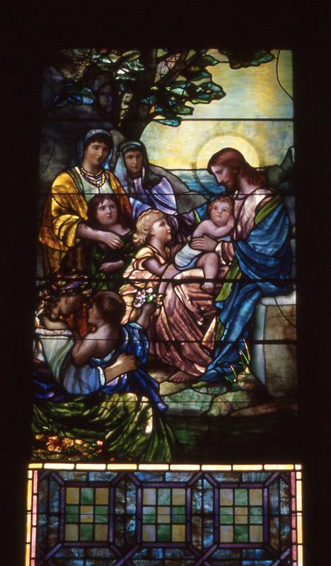 Memorial Window:  Christ Blessing Little Children