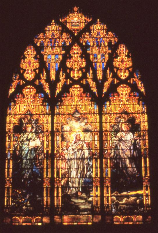 Black Memorial Window:  Christ and Glorifying Angels