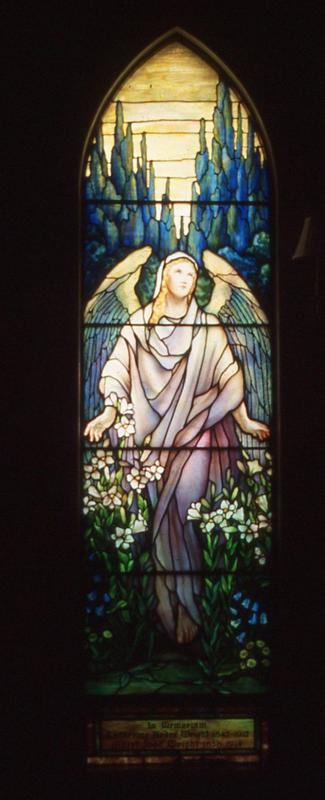 Wright Memorial Window:  angel