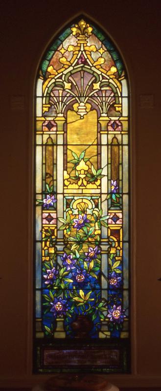 Rice Memorial Window:  floral