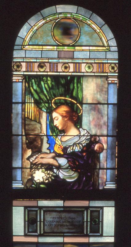 Le Monnier Memorial Window:  St. Cecilia