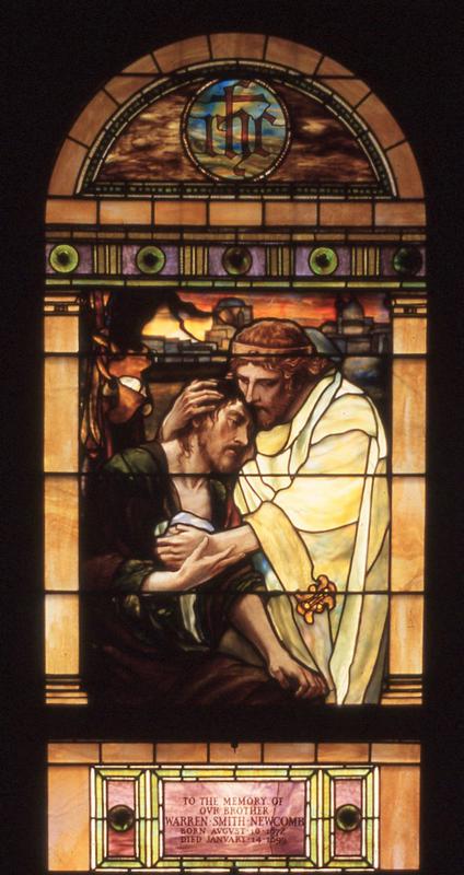 Newcomb Memorial Window:  Good Samaritan