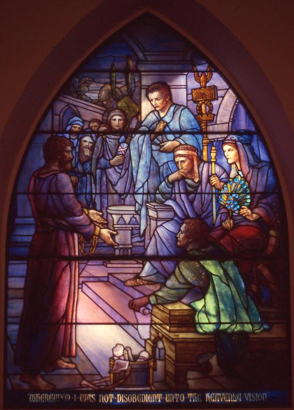 Brown Memorial Window:  Paul Before Agrippa