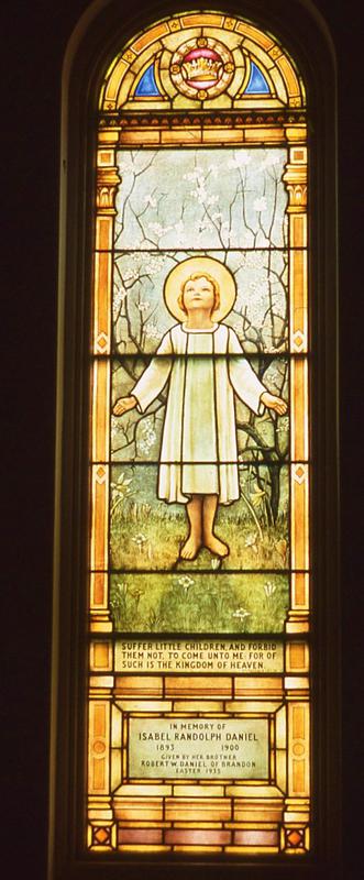 Daniel Memorial Window:  Children's Window