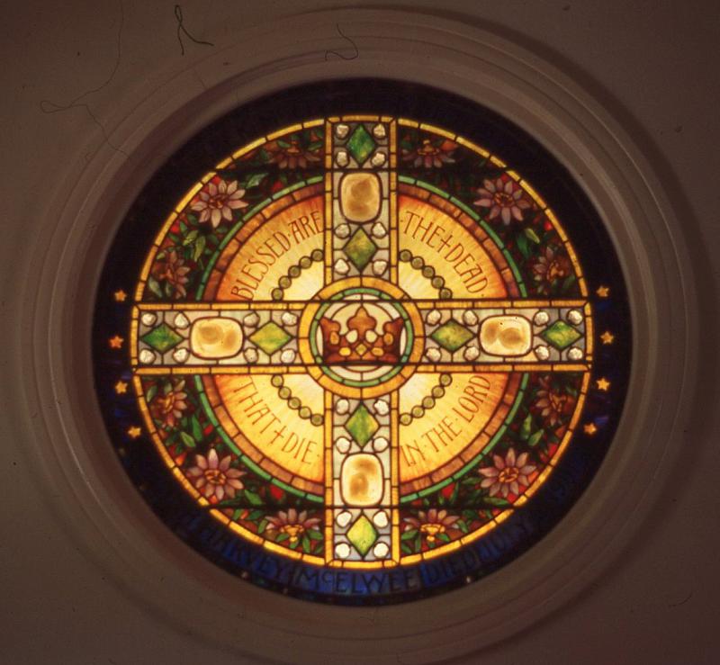 McElwee Memorial Window:  ornamental