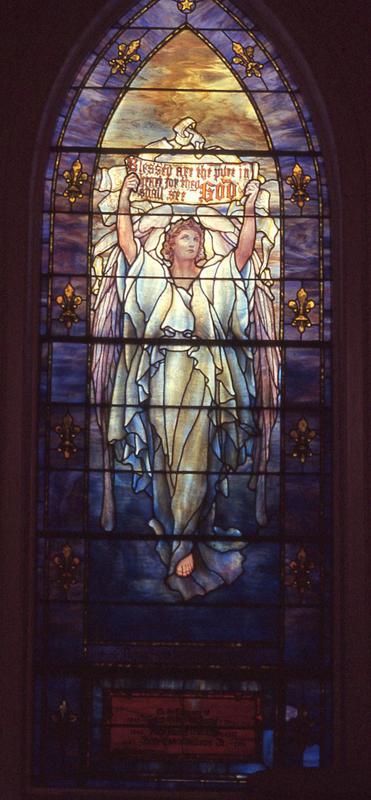 Williams Memorial Window:  Angel with a Scroll